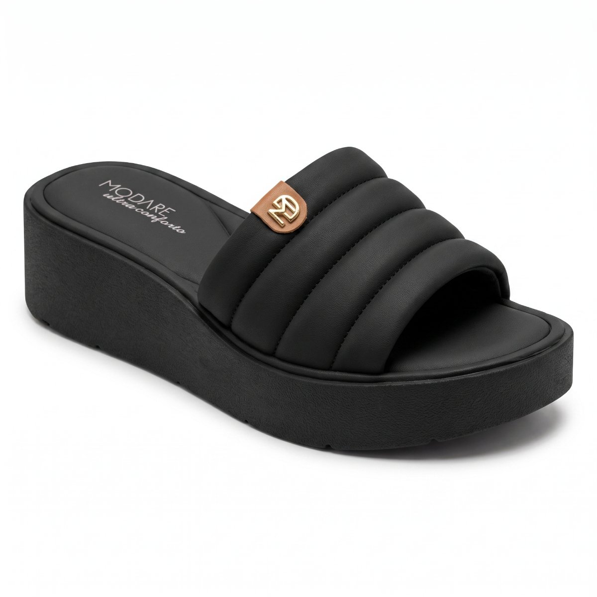 Sandalia Tamanco Feminina Modare Casual Ultraconforto Tira Plataforma Confortavel Original