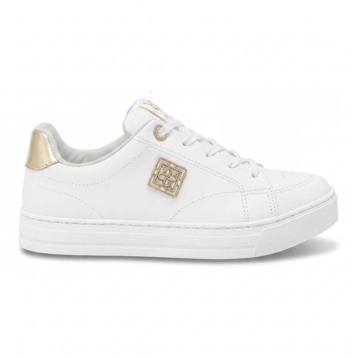 Tenis Feminino Ramarim Casual Sneaker Plataforma Reta Baixa Confortavel Original Branco 2