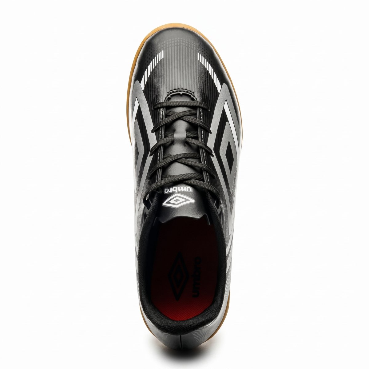 Chuteira Futsal Masculina Umbro Aero Salao Confortavel Original Preto/Cinza 4