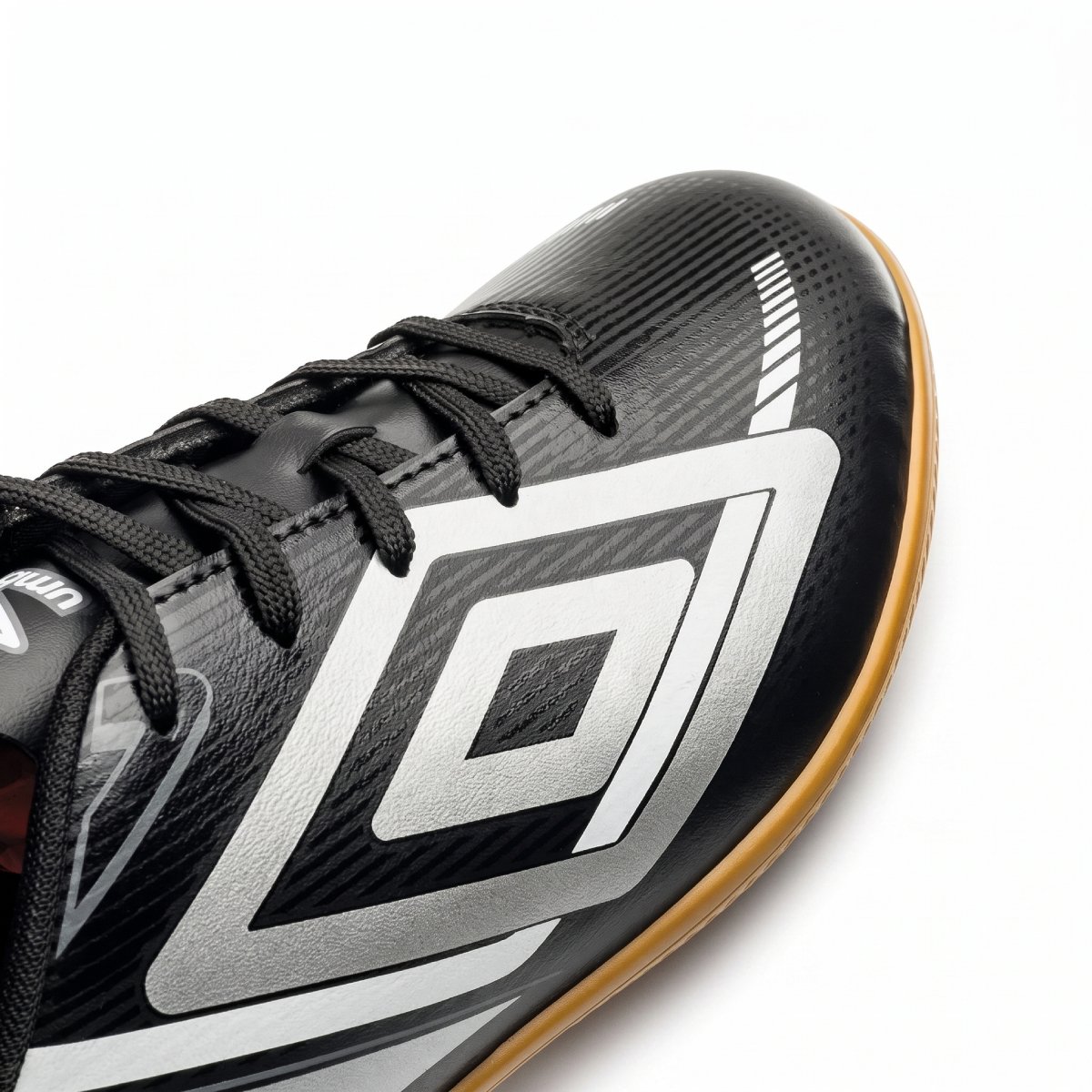 Chuteira Futsal Masculina Umbro Aero Salao Confortavel Original Preto/Cinza 6