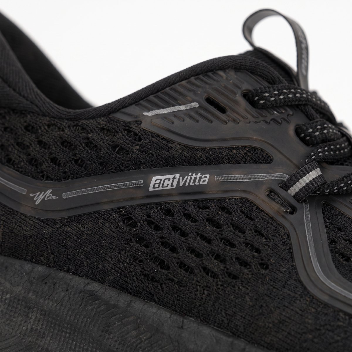 Tenis Feminino Actvitta Casual Knit Plataforma Esporte Academia Caminhada Confortavel Original Preto/Grafite 3