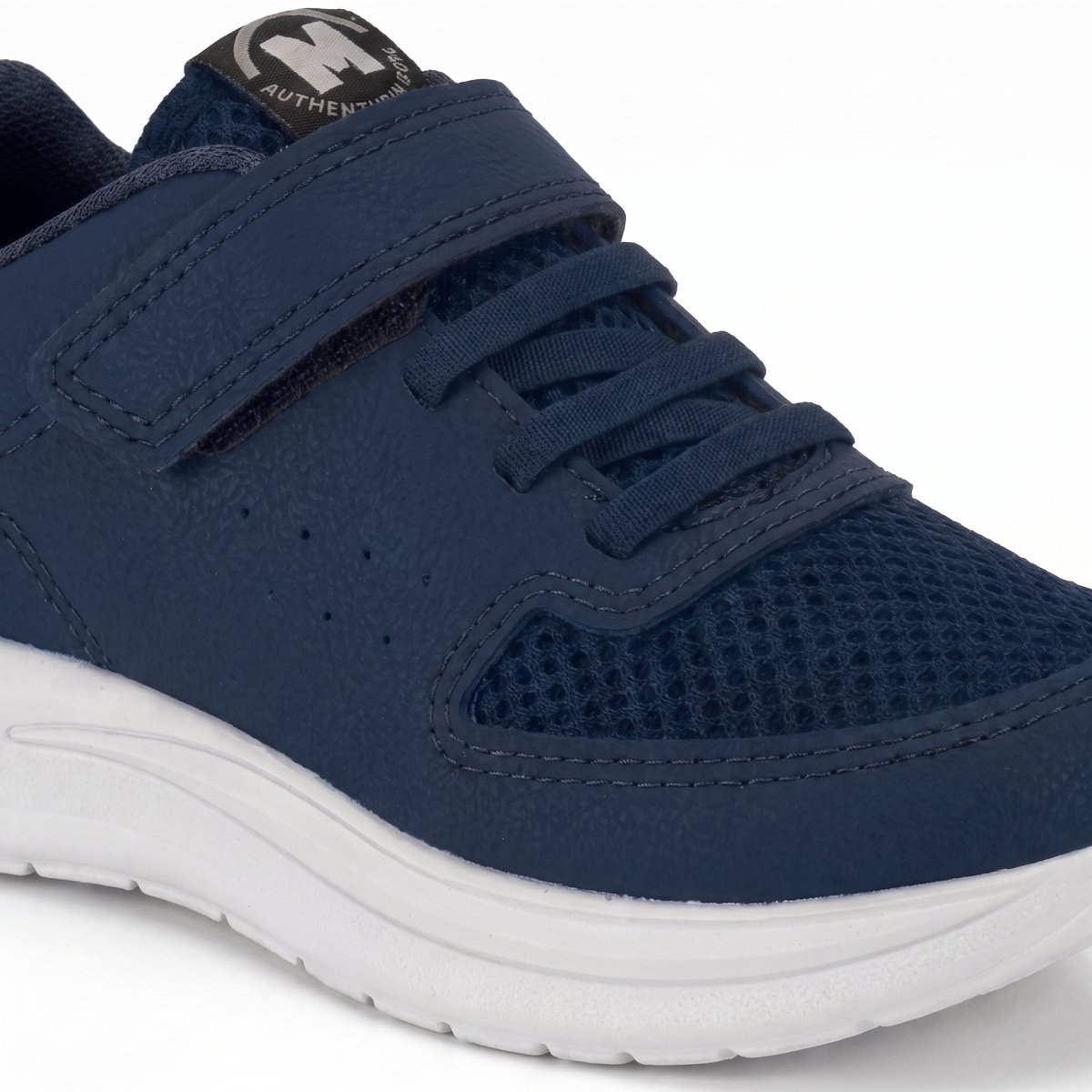 Tenis Infantil Molekinho Calce Facil Escolar Casual Confortavel Original Marinho/Branco 3