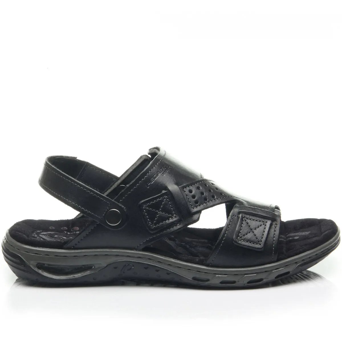 Sandalia Chinelo Masculino Pegada Couro Leve Tiras Macia Confortavel Original