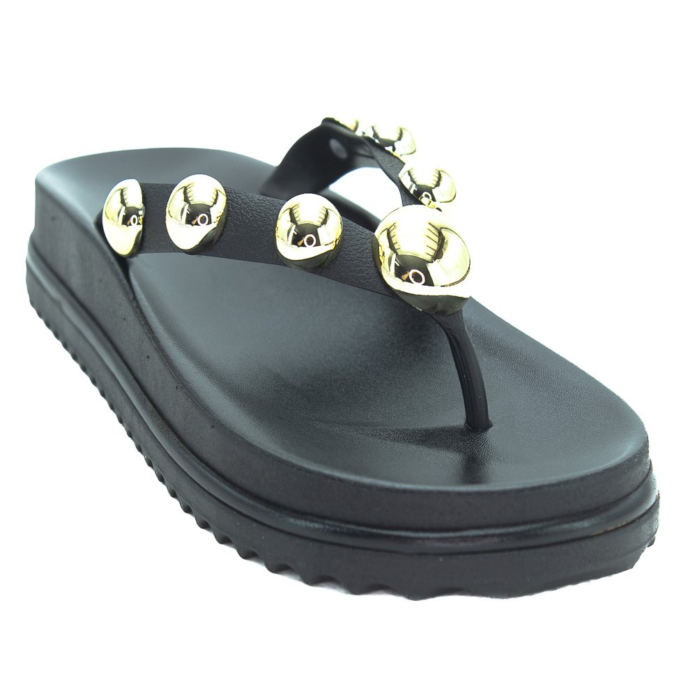 Papete Feminina Miss Love PP-908 - Preto Preto 2