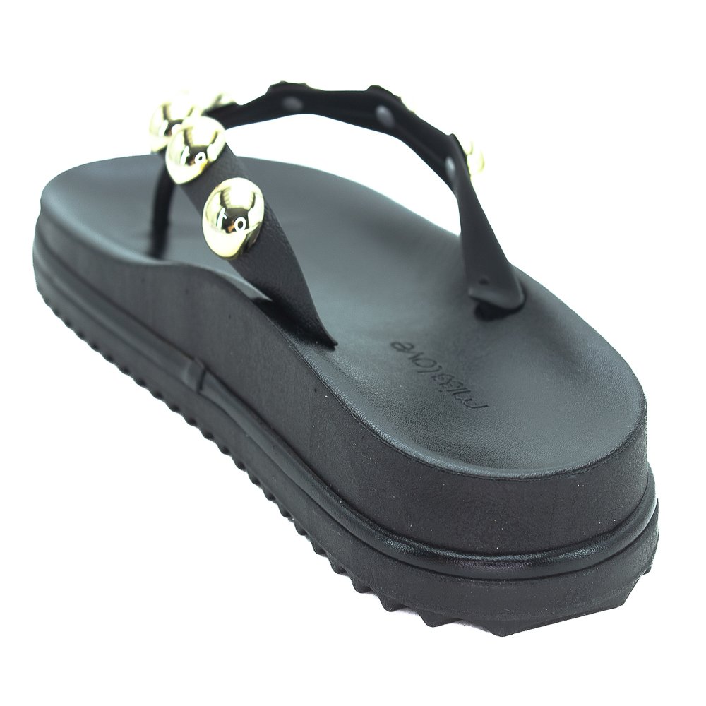 Papete Feminina Miss Love PP-908 - Preto Preto 3