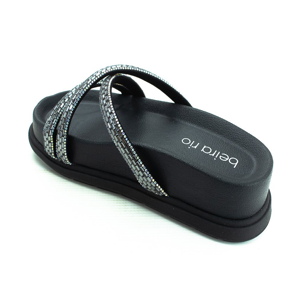 Papete Feminina Beira Rio 8534.103 - Preto Preto 3