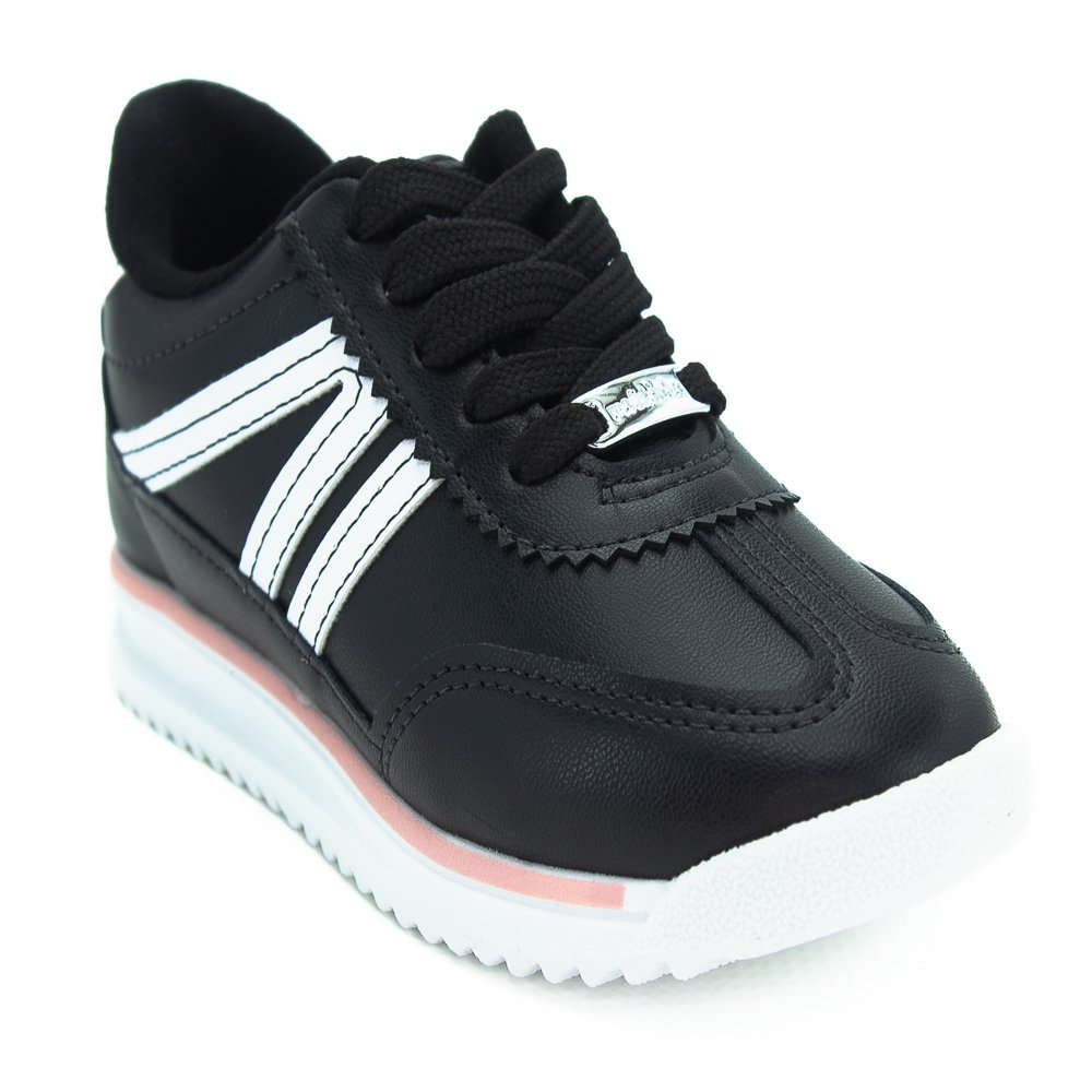 Tênis Infantil Menina Molekinha 2583.203 - Preto Preto 2