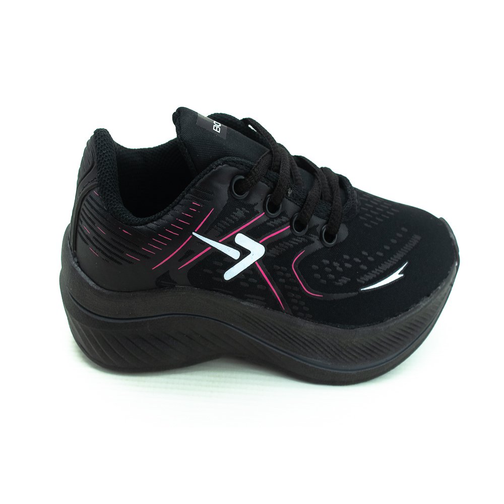 Tênis Infantil Menina Box 200 Bk1915 - Preto