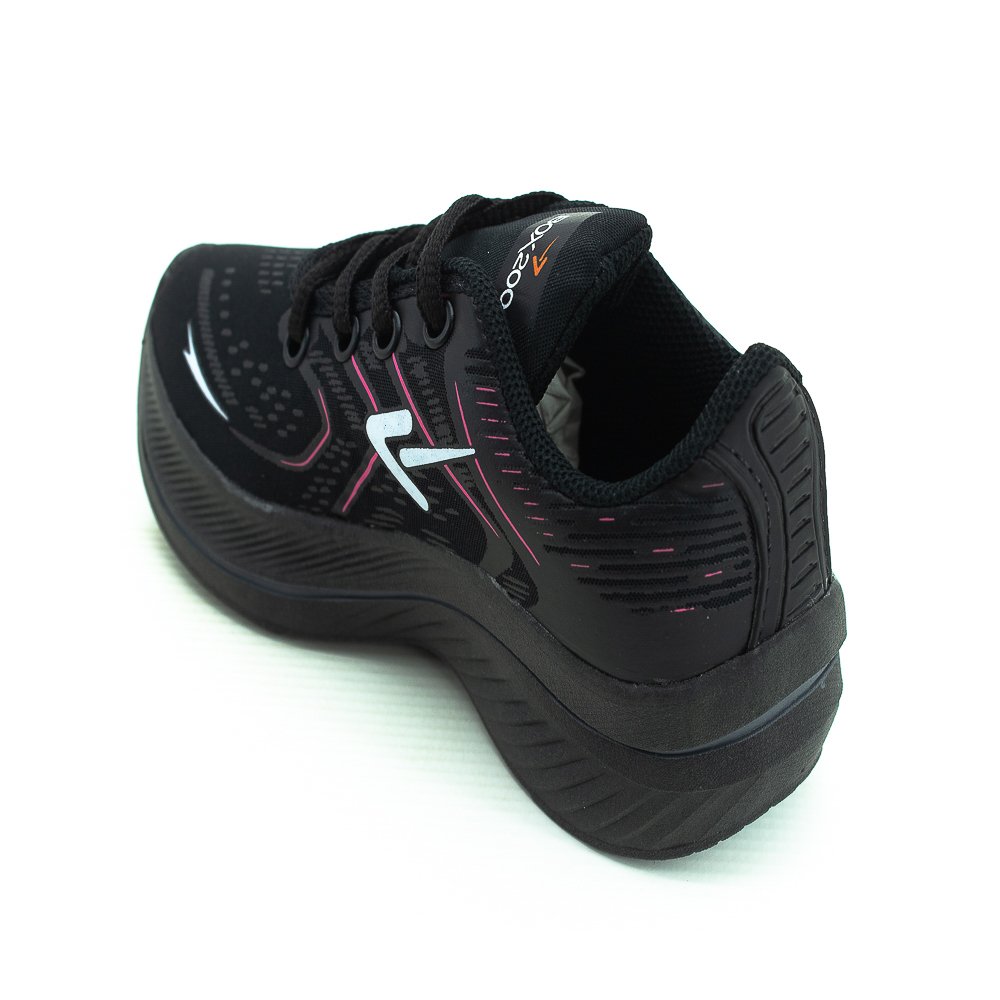 Tênis Infantil Menina Box 200 Bk1915 - Preto Preto 3