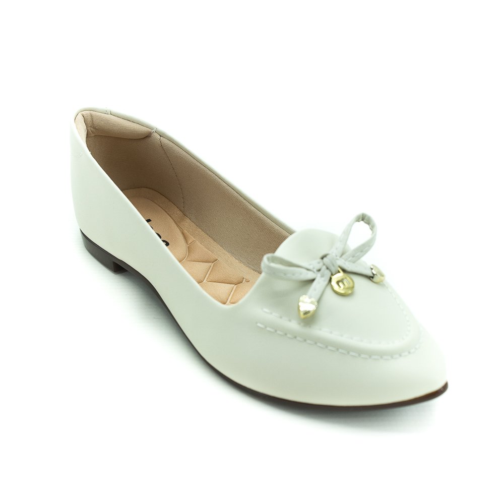 Sapatilha Feminina Moleca 5635.863 - Branco Branco 2