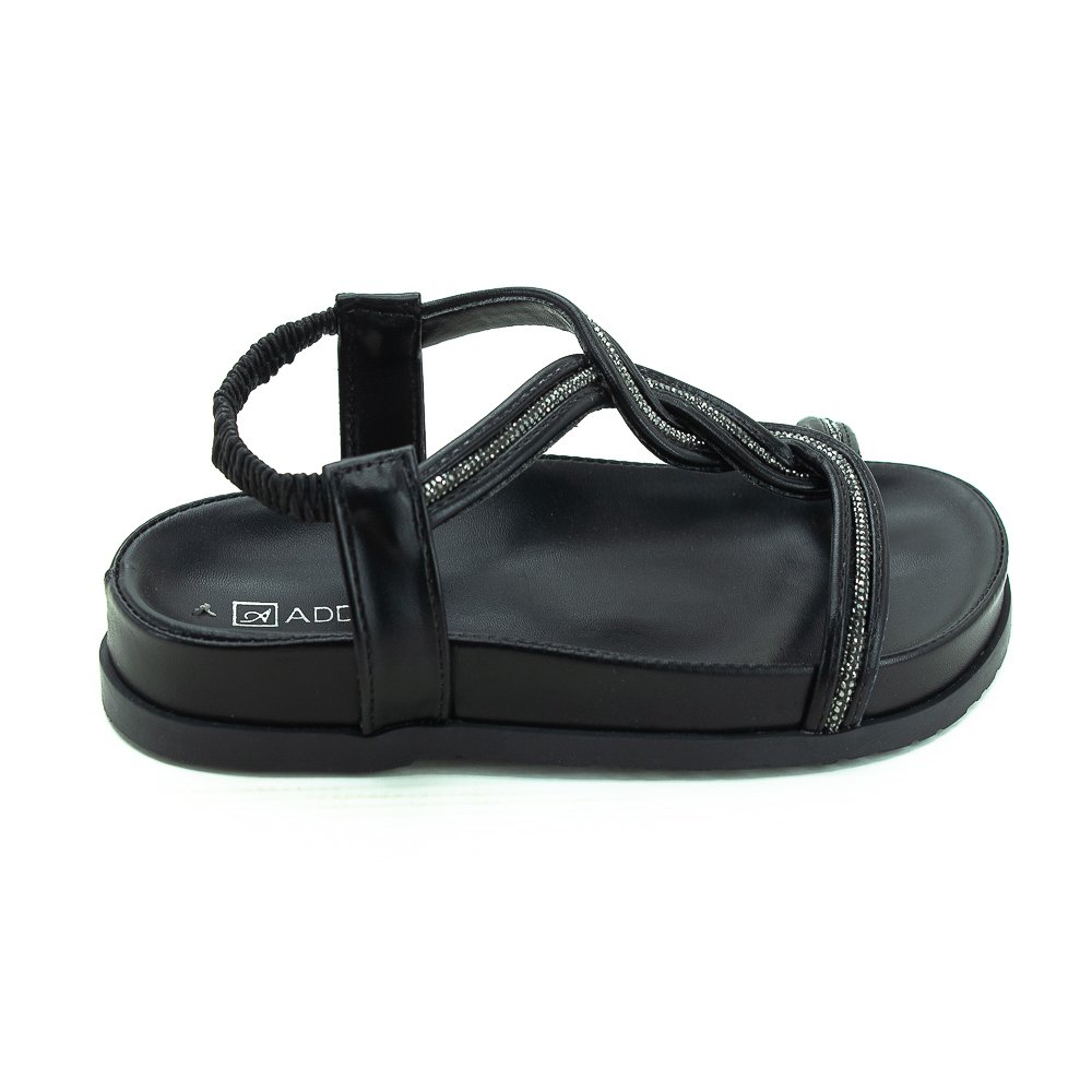 Sandália Infantil Menina Addan Mulher 5499 - Preto