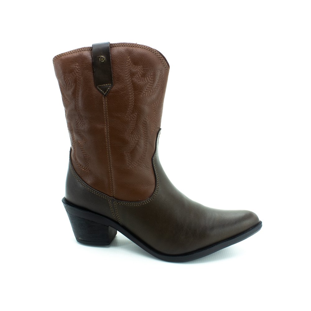 Bota Feminina Perlatto Wes003 - Marrom