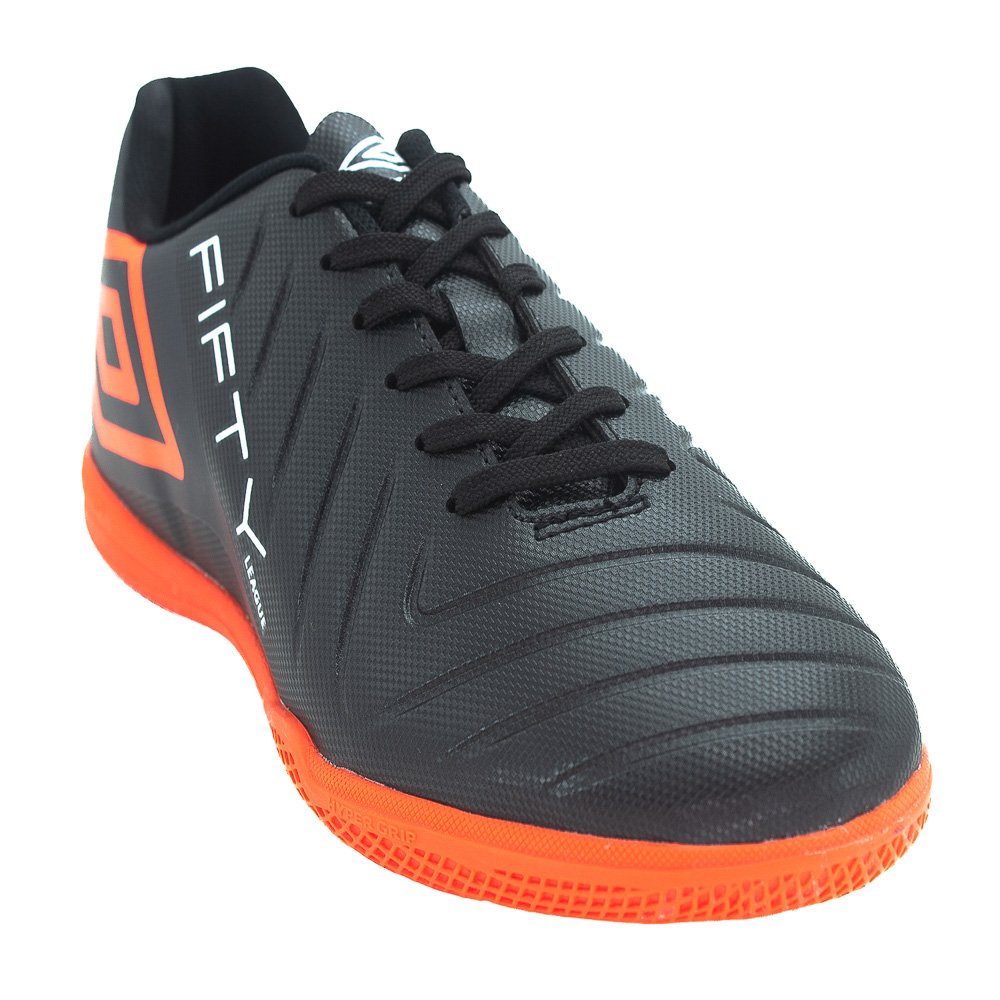 Chuteira Futsal Masculina Umbro Fifty VI League - Preto Preto 2