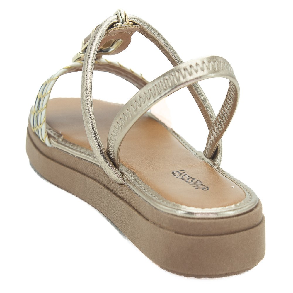 Sandália Feminina Mississipi J0061 - Dourado Dourado 3