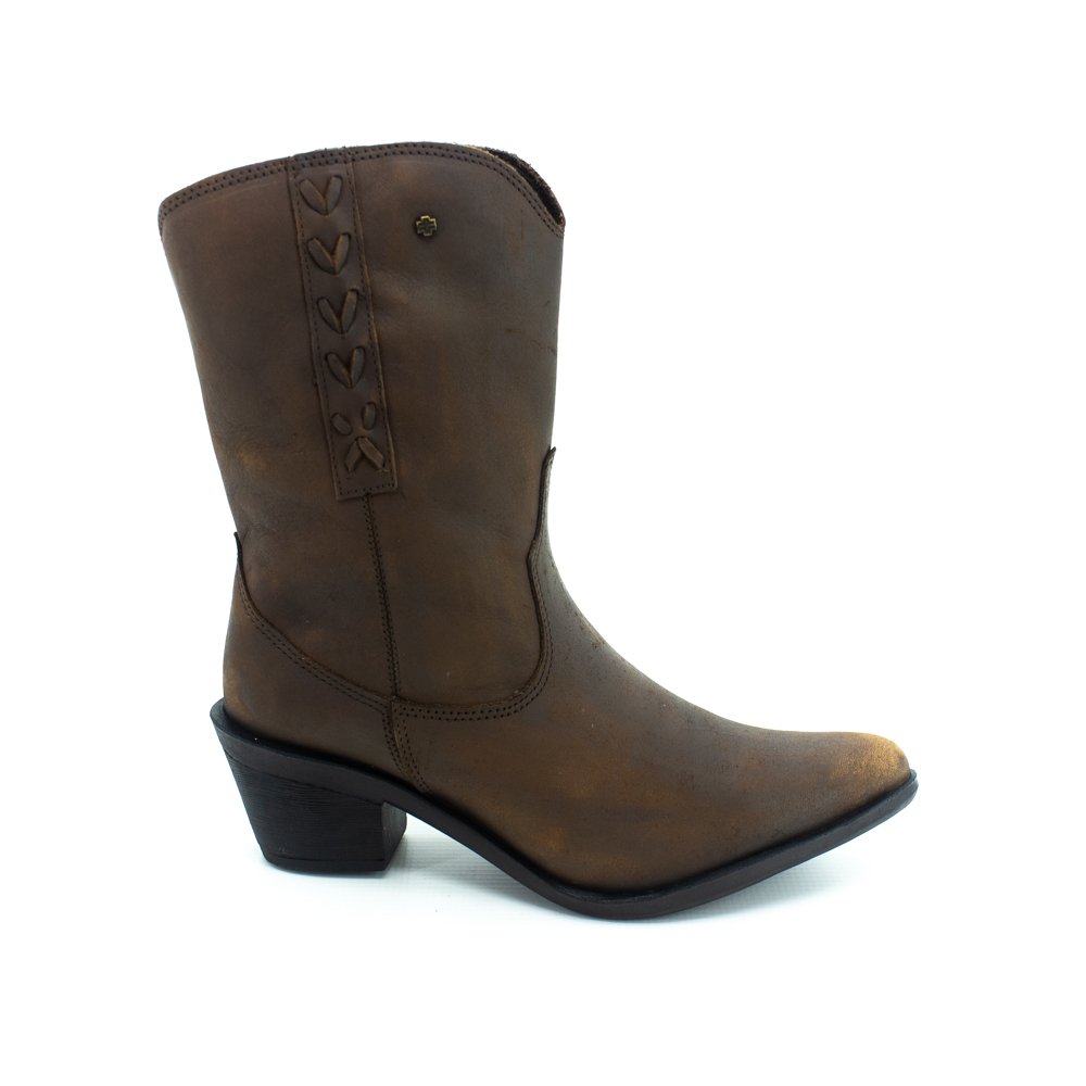 Bota Feminina Perlatto Wes001 - Marrom