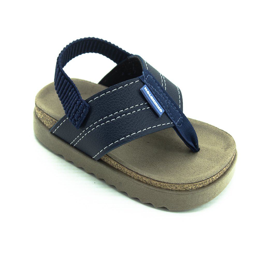 Sandália Infantil Menino Molekinho 2636.101 - Marinho Azul 2