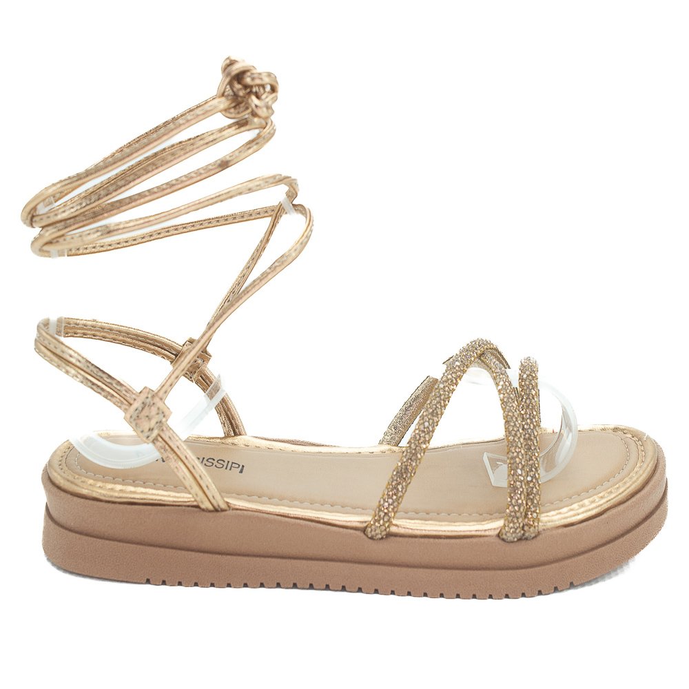 Sandália Feminina Mississipi Mi717 - Bronze