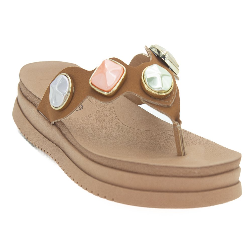 Chinelo Feminino Mississipi MF191 - Marrom Marrom 2