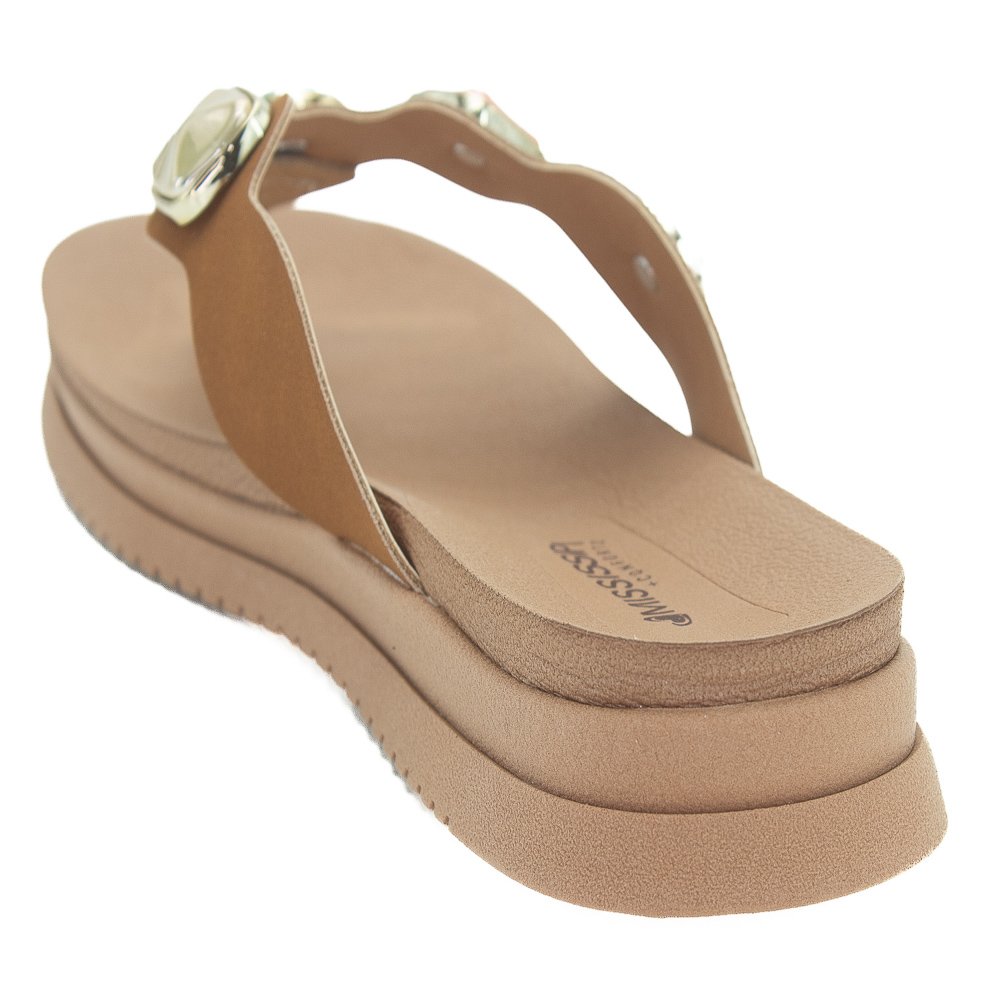 Chinelo Feminino Mississipi MF191 - Marrom Marrom 3