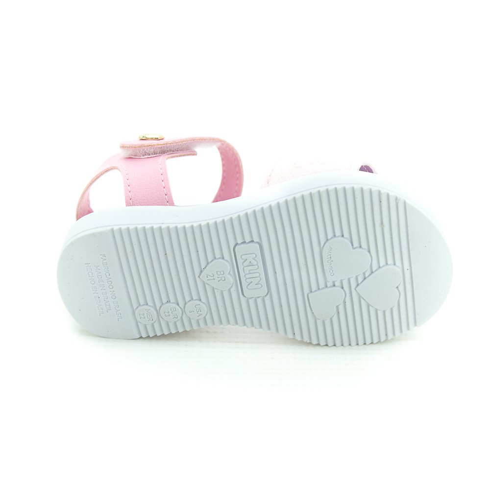 Sandália Infantil Menina Klin Lolinha - Rosa Rosa 4