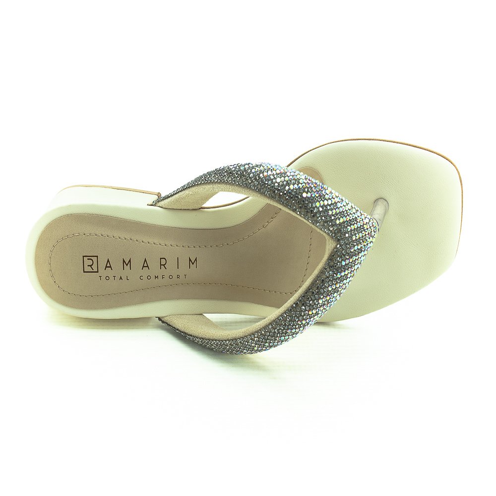 Tamanco Feminino Ramarim 24-48235 - Off White Branco 5