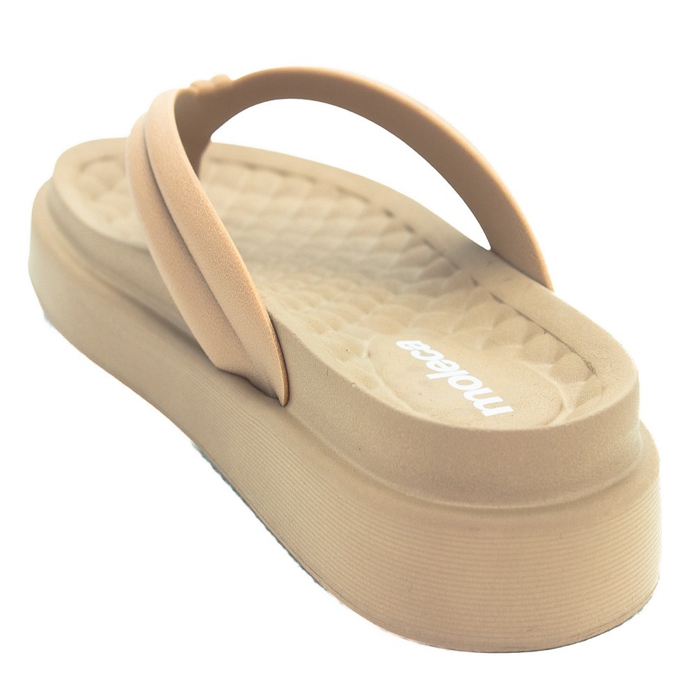 Chinelo Feminino Moleca 5554.100 - Nude Bege 3