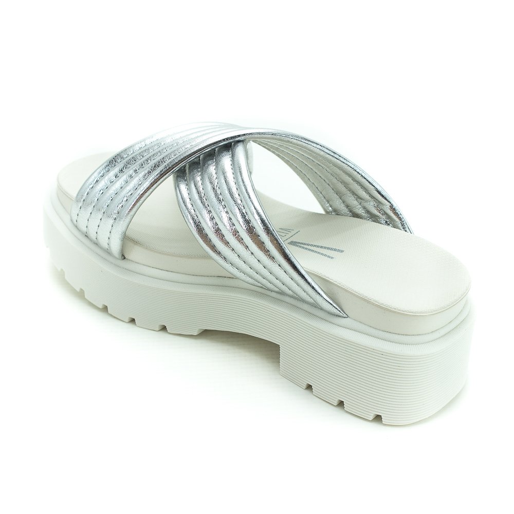 Sandália Papete Feminina Vizzano 6499.111 - Prata Prata 3