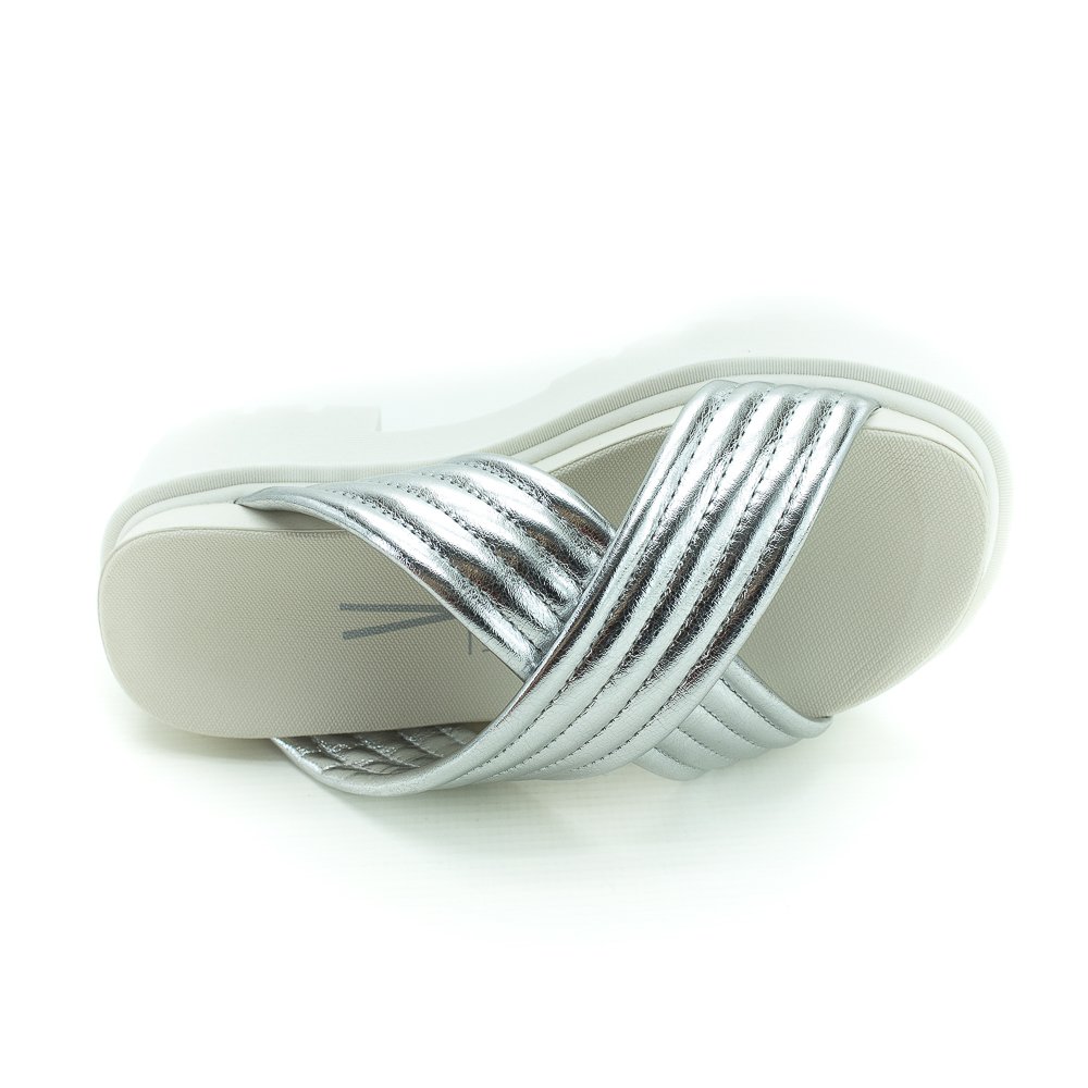 Sandália Papete Feminina Vizzano 6499.111 - Prata Prata 5