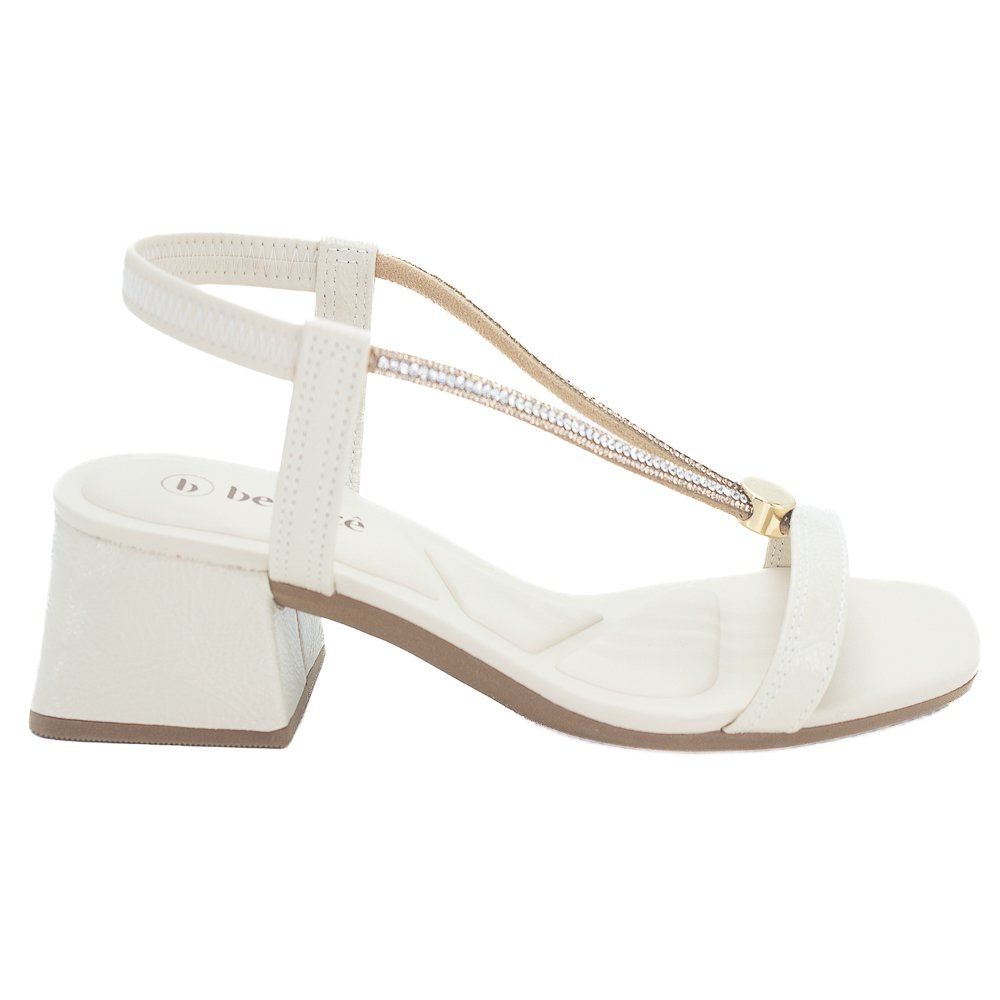 Sandália Feminina Bebecê T5287-484 - Off White