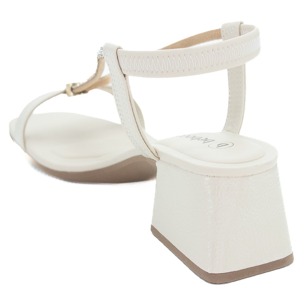 Sandália Feminina Bebecê T5287-484 - Off White Branco 3