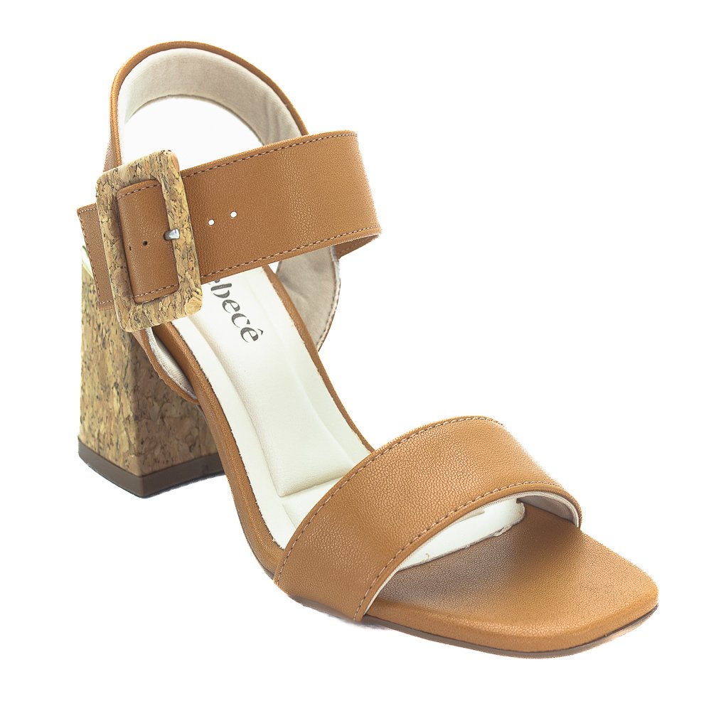 Sandália Feminina Bebecê T6011-203 - Marrom Marrom 2