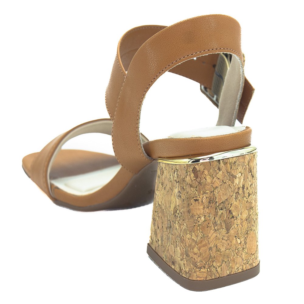 Sandália Feminina Bebecê T6011-203 - Marrom Marrom 3