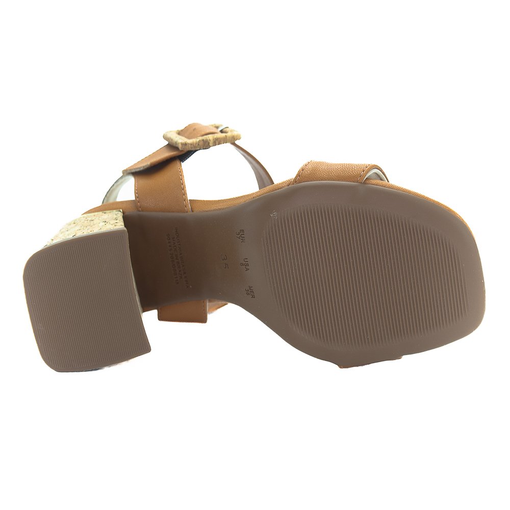 Sandália Feminina Bebecê T6011-203 - Marrom Marrom 4