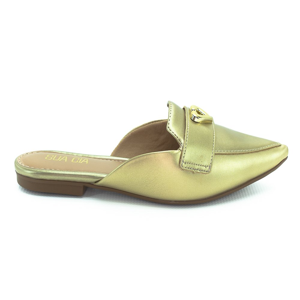 Mule Feminino Sua Cia 8189.16019 - Dourado