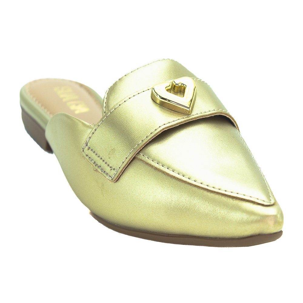 Mule Feminino Sua Cia 8189.16019 - Dourado Dourado 2