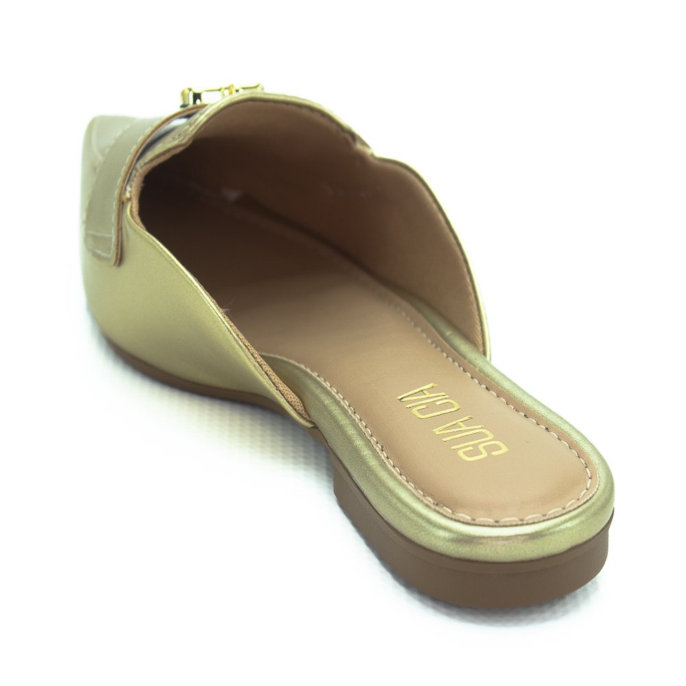 Mule Feminino Sua Cia 8189.16019 - Dourado Dourado 3