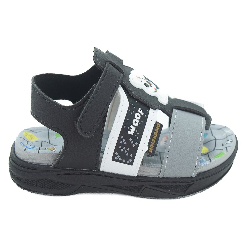 Sandália Infantil Menino Molekinho 2140.960 - Preto