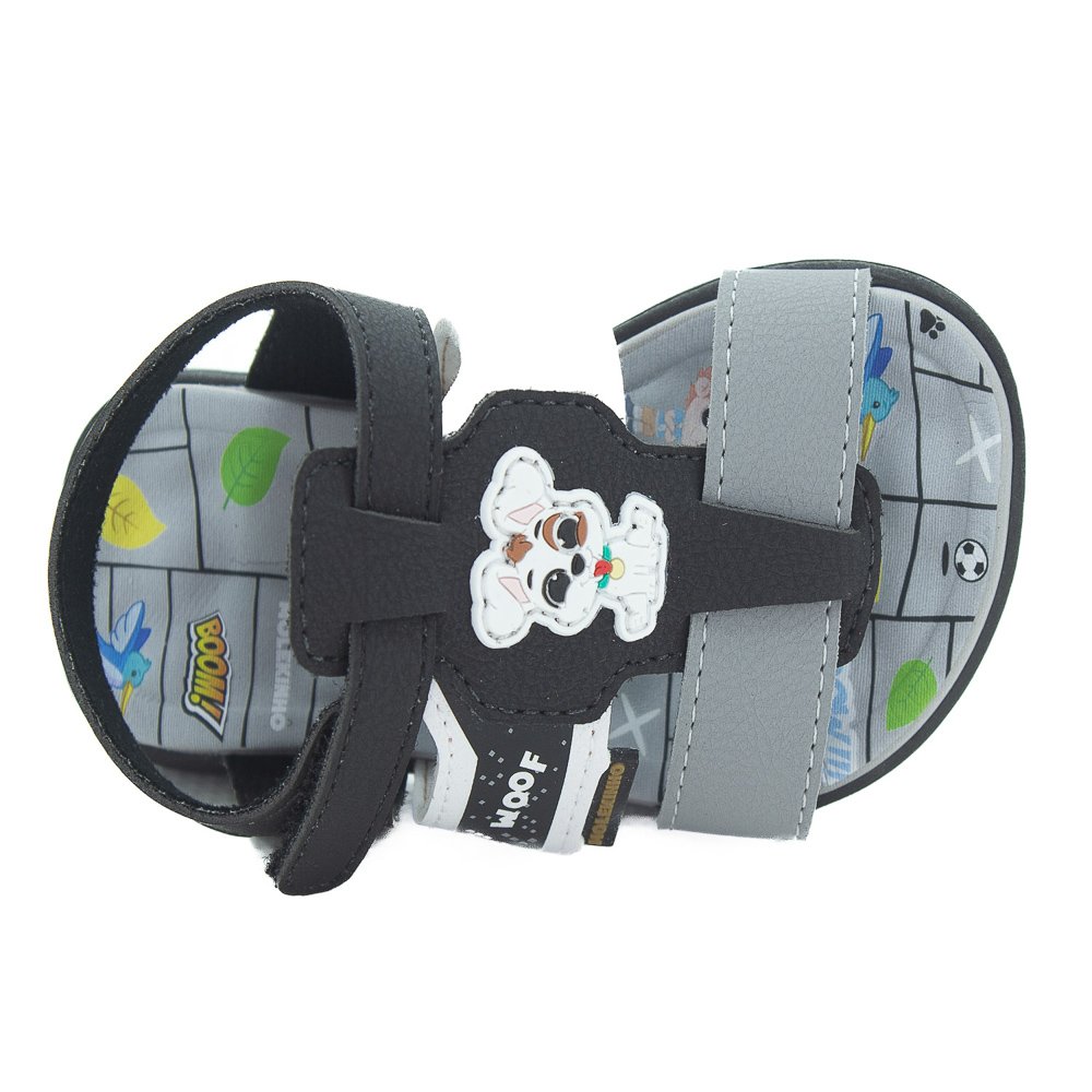 Sandália Infantil Menino Molekinho 2140.960 - Preto Preto 5