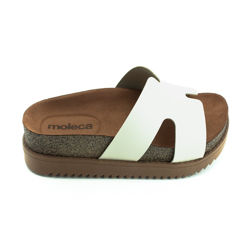 Papete Feminina Moleca 5500.100 - Off White
