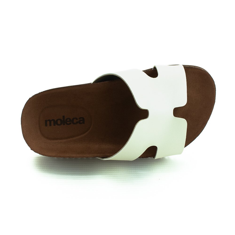 Papete Feminina Moleca 5500.100 - Off White Branco 5