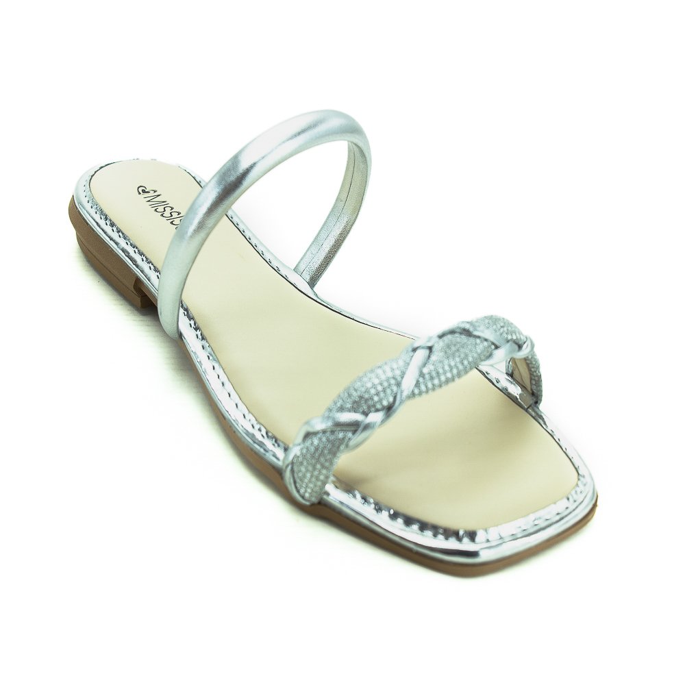 Rasteira Feminina Mississipi Mi951 - Prata Prata 3
