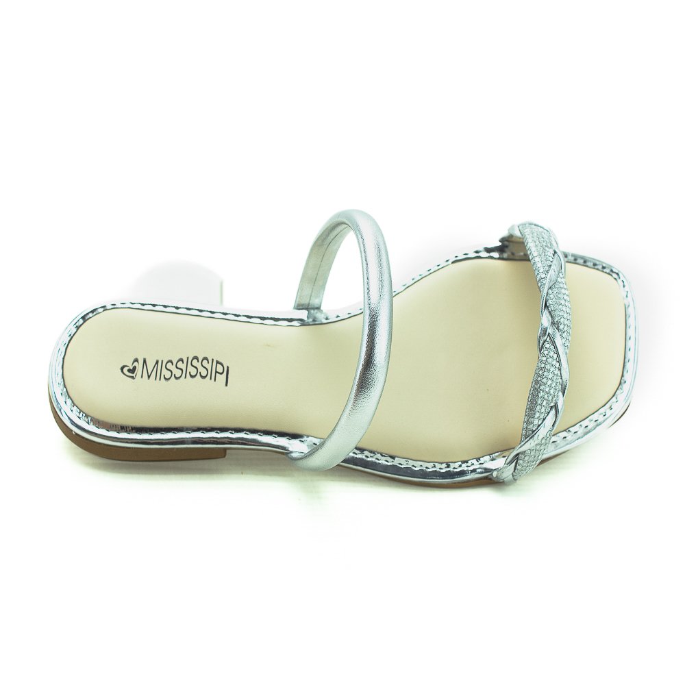 Rasteira Feminina Mississipi Mi951 - Prata Prata 5