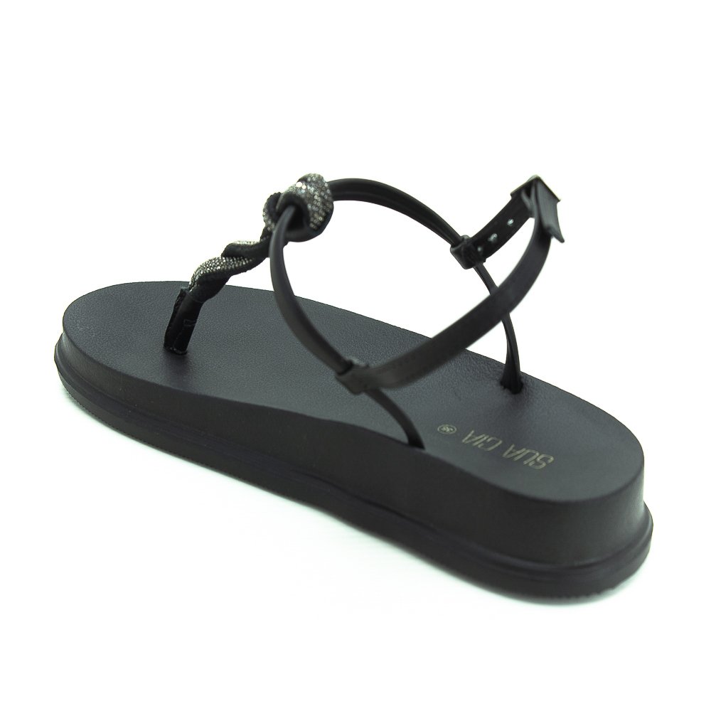 Sandália Feminina Sua Cia 8366.15766 - Preto Preto 3