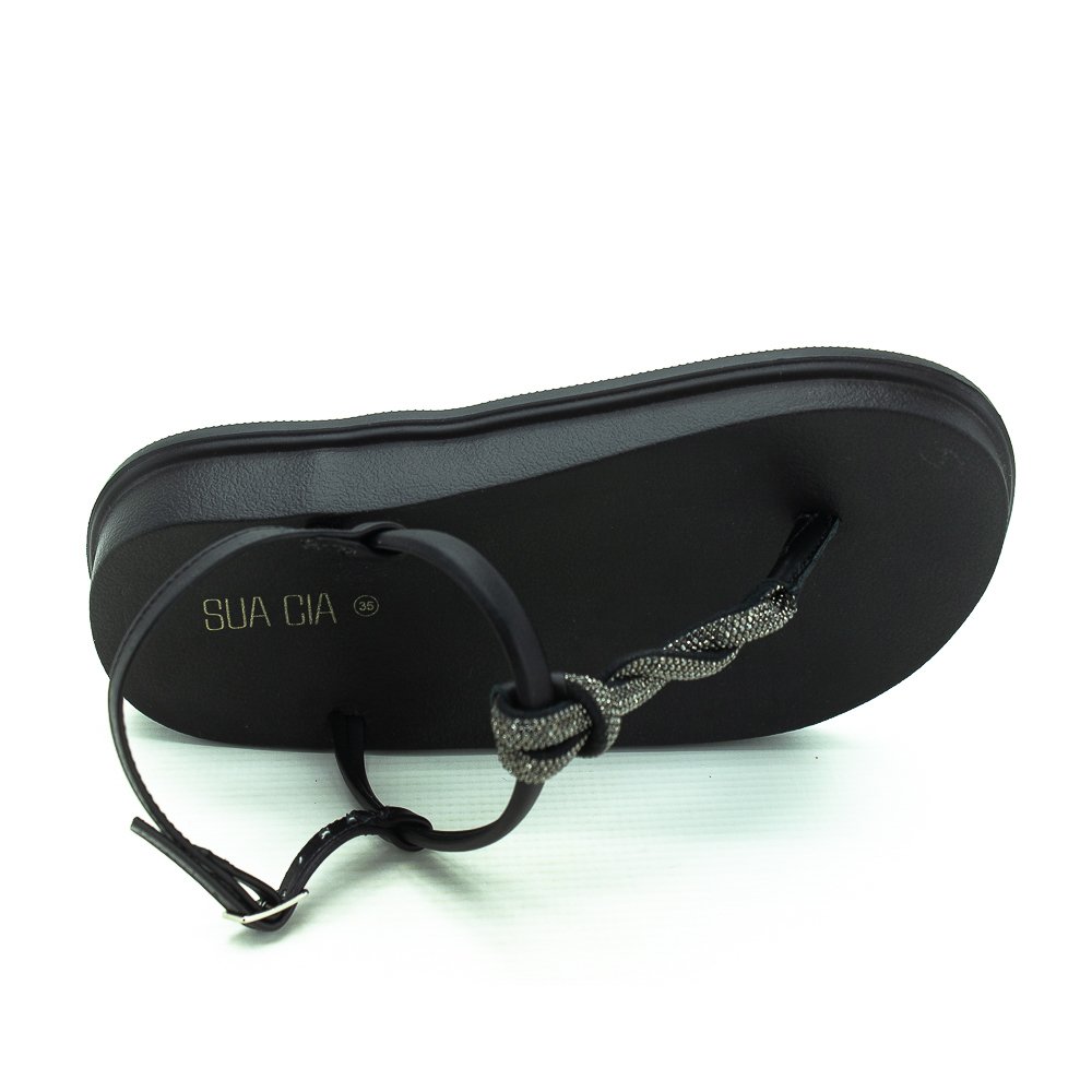 Sandália Feminina Sua Cia 8366.15766 - Preto Preto 5