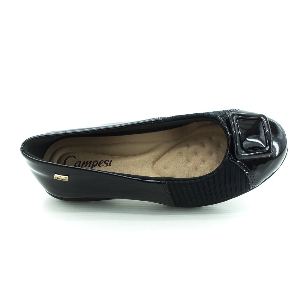 Sapatilha Feminina Campesi L9891 - Preto Preto 5