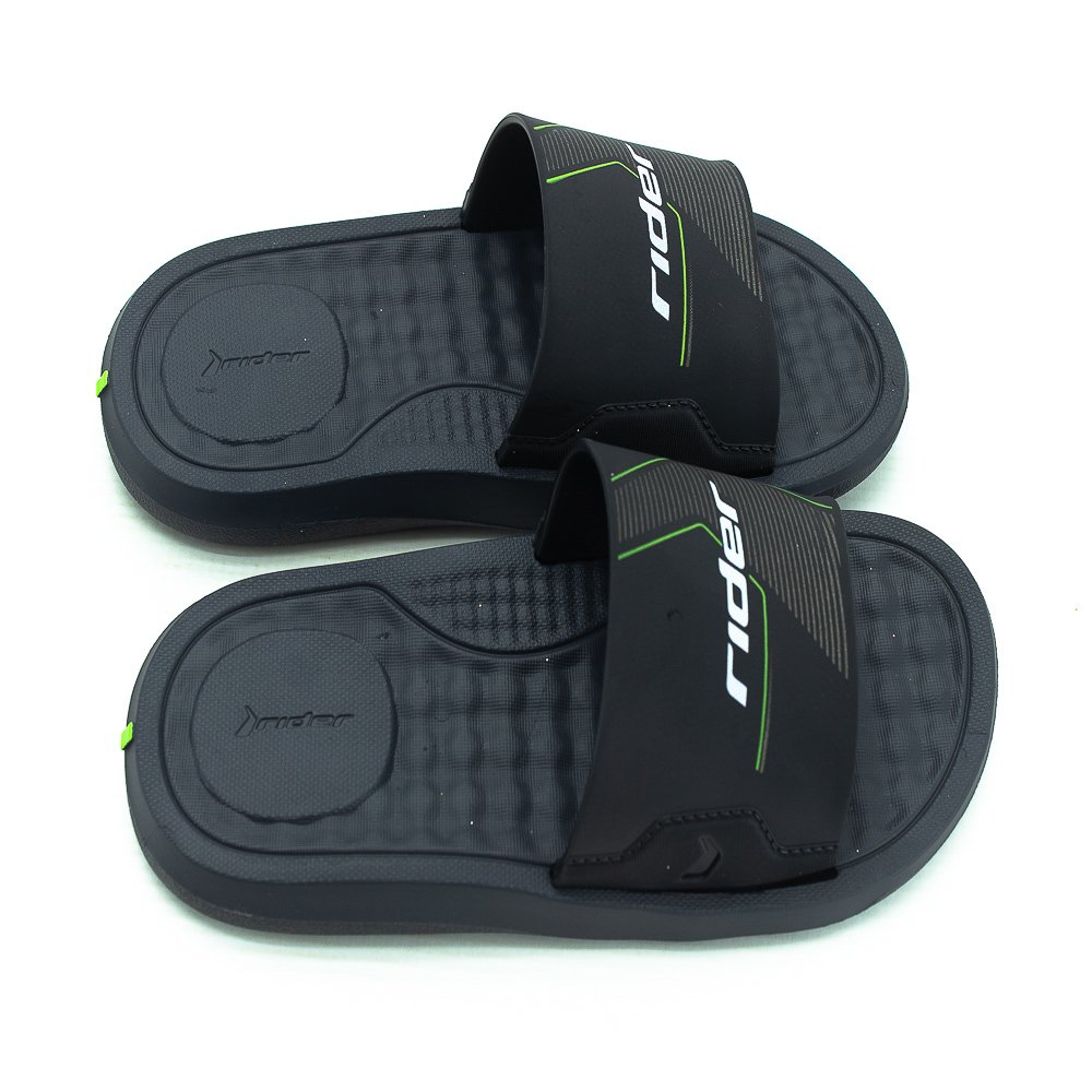 Chinelo Infantil Menino Rider Step Slide - Verde Verde 2