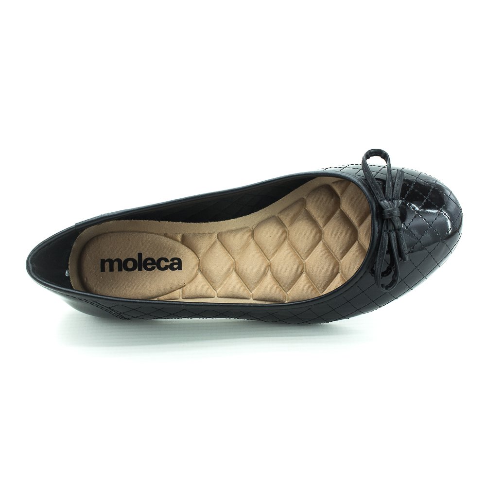 Sapatilha Feminina Moleca 5027.1466 - Preto Preto 5