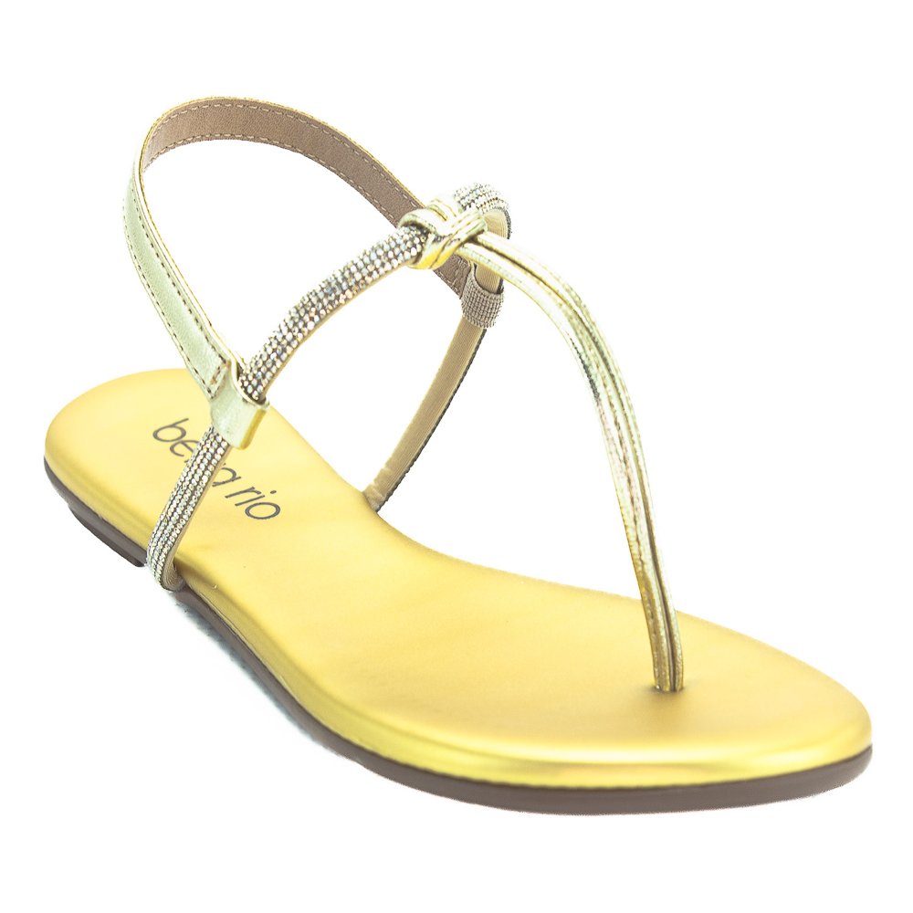 Sandália Feminina Beira Rio 8384.769 - Dourado Dourado 2