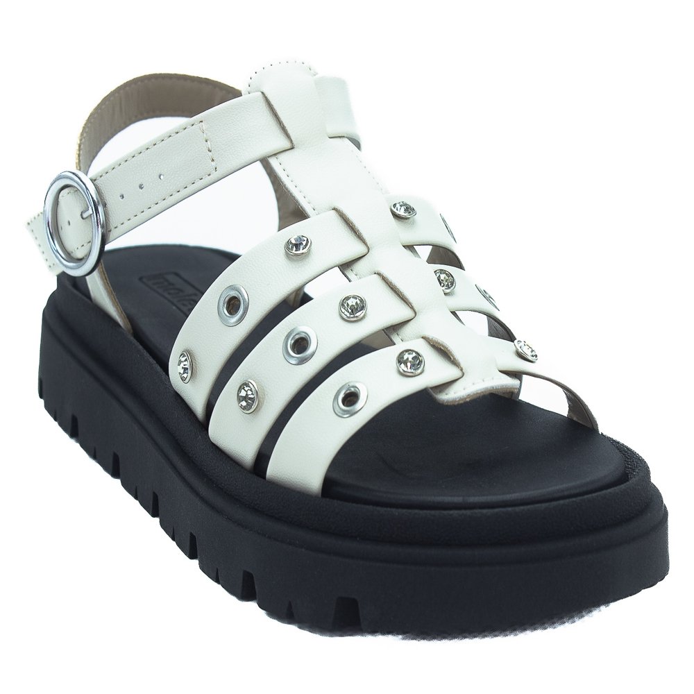 Sandália Feminina Moleca 5504.115 - Branco Branco 2