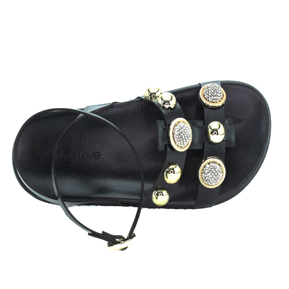 Papete Feminina Miss Love Pp-901 - Preto Preto 5